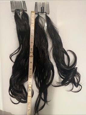 Dark Brown to Black Clip-In Women’s Hair Extensions - Natural Shine